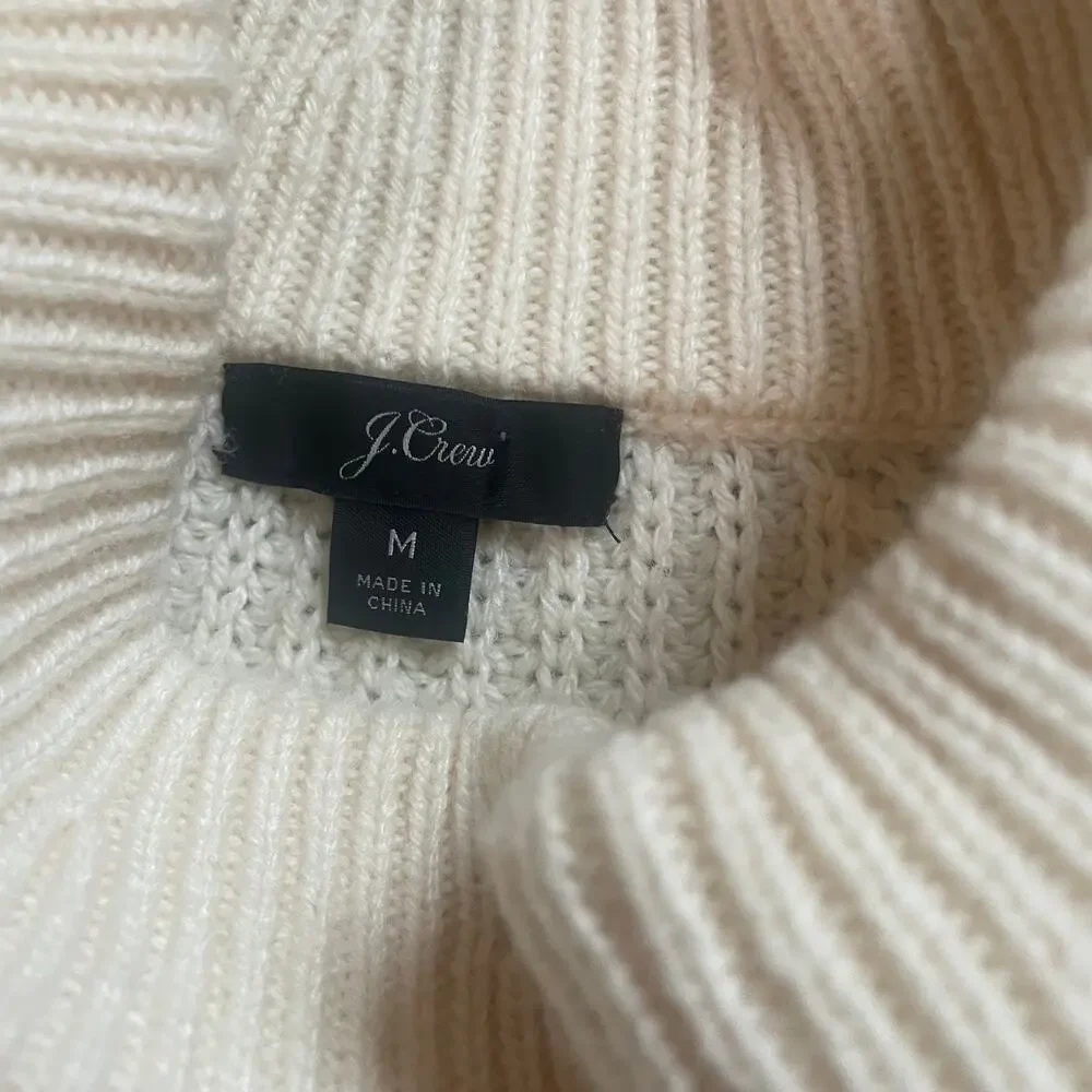 J.crew azra pom-pom cable knit sweater